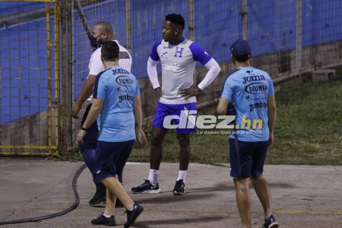 Con cuatro legionarios y los cañoneros del Vida: así fue el primer entrenamiento de Honduras en el Estadio Olímpico
