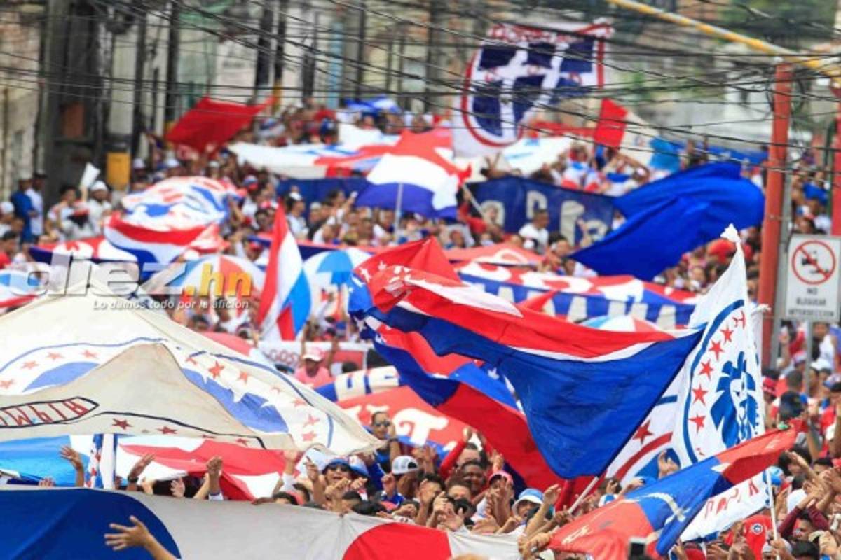¡Espectacular! La multitud de aficionados del Olimpia para la final ante Motagua