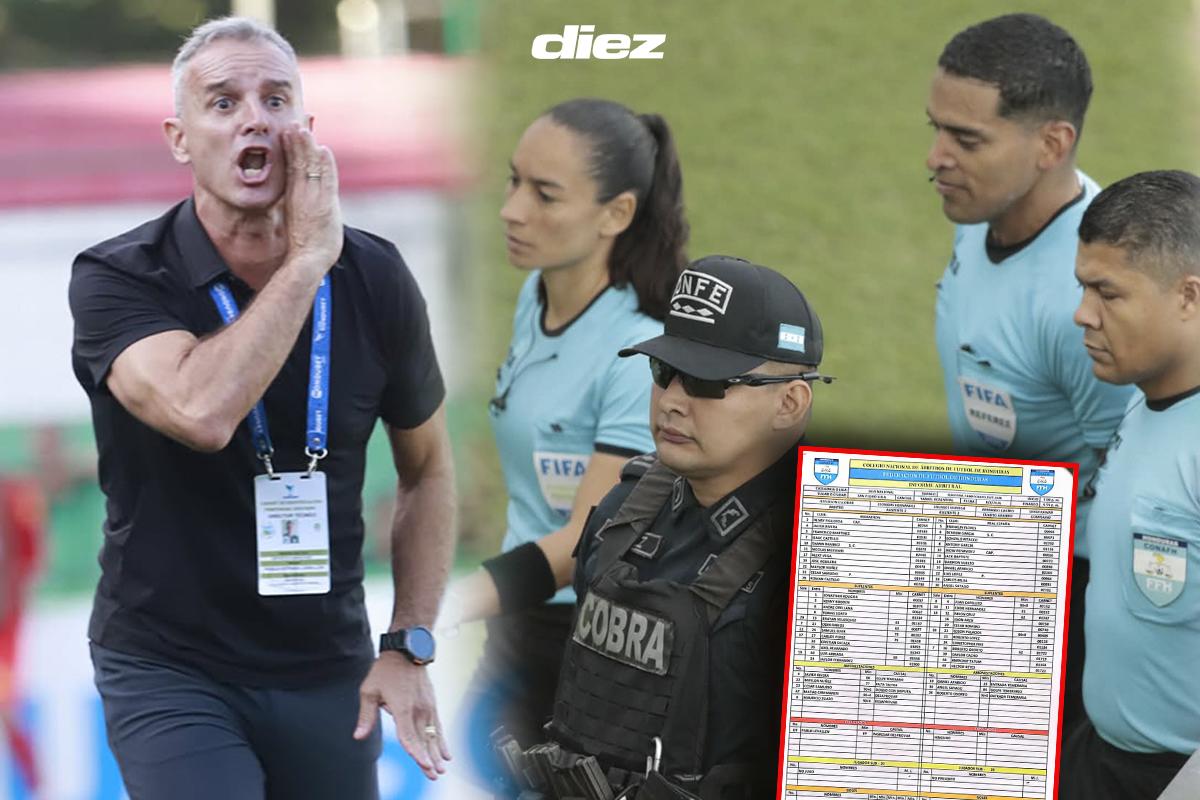 Acta arbitral del polémico clásico Marathón-Real España: ¡ocho amarillas y lo que dicen de Pablo Lavallén!