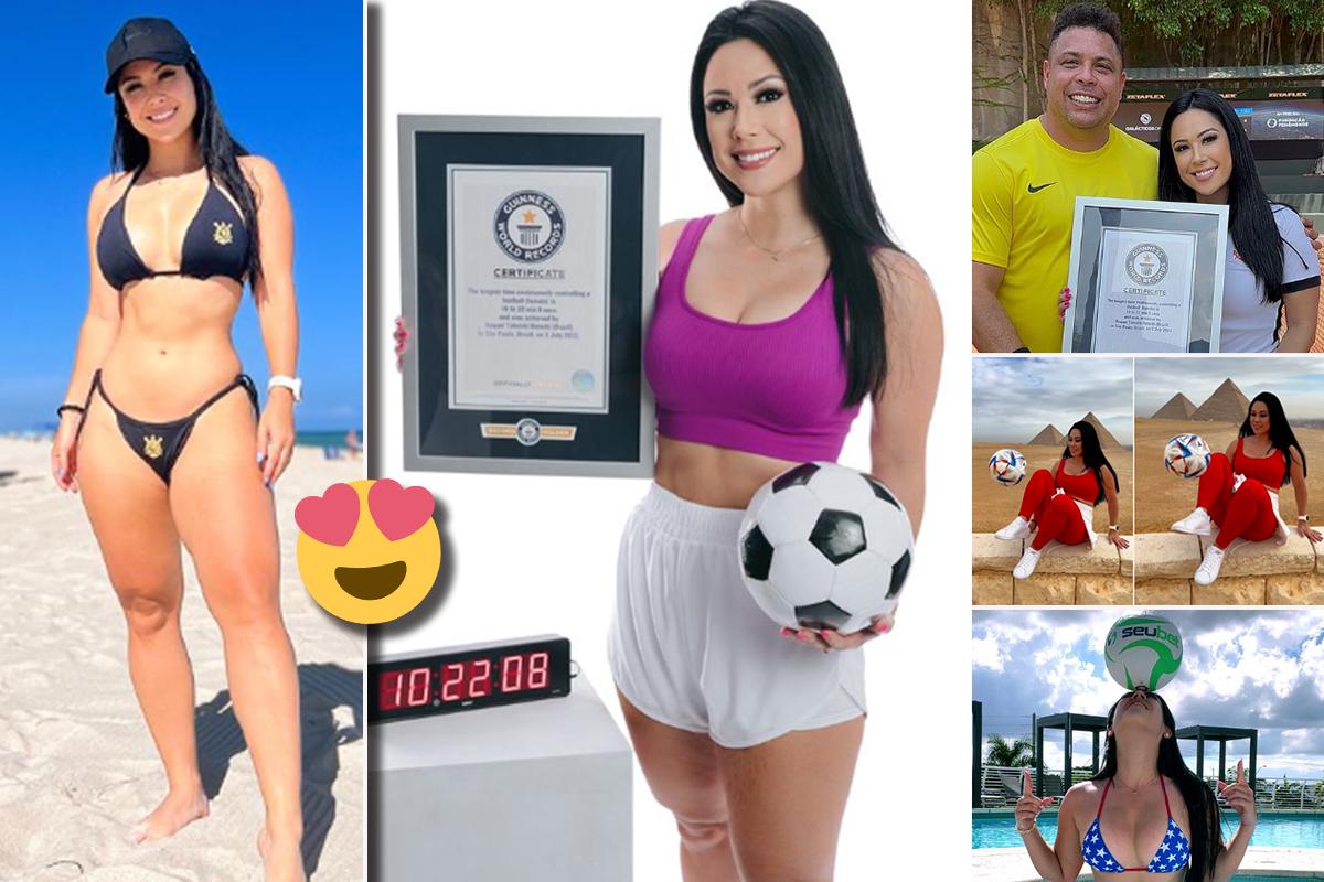 La preciosa brasileña que rompió el récord mundial de dominadas: ¡más de 62 mil toques!