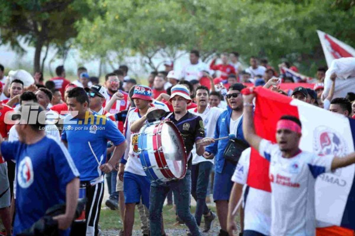 Afición de Olimpia se burla de Motagua antes del clásico en la Pentagonal