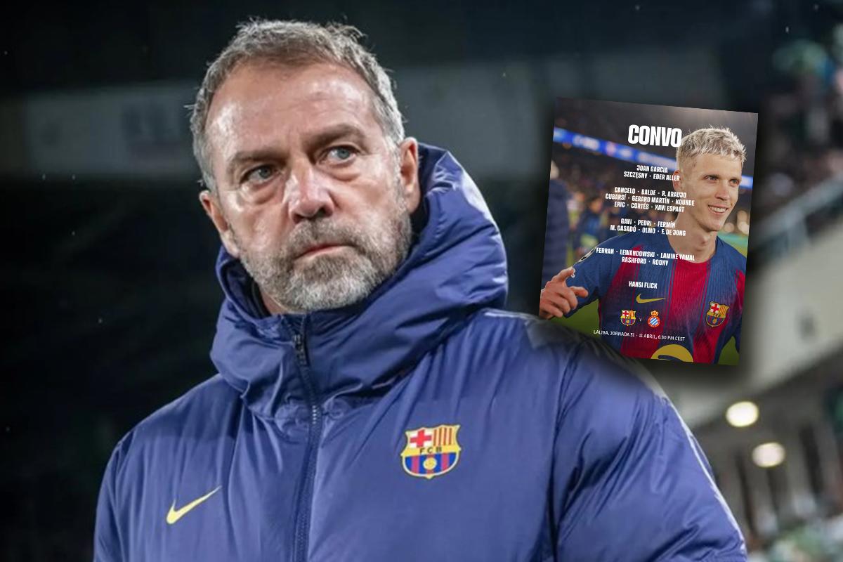 Hansi Flick lo recupera: la gran novedad en la convocatoria del Barcelona para el derbi catalán