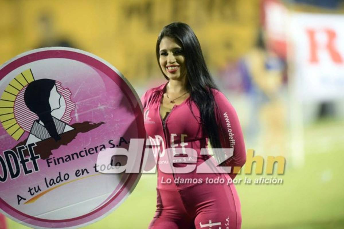 Las chicas lindas del clásico Real España-Olimpia en el Morazán