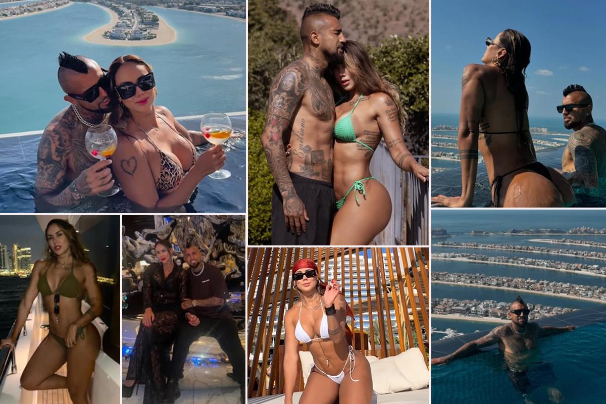 Arturo Vidal se fue a Medio Oriente con su exuberante novia y así fue recibido: “Vacaciones con mi mamacita”