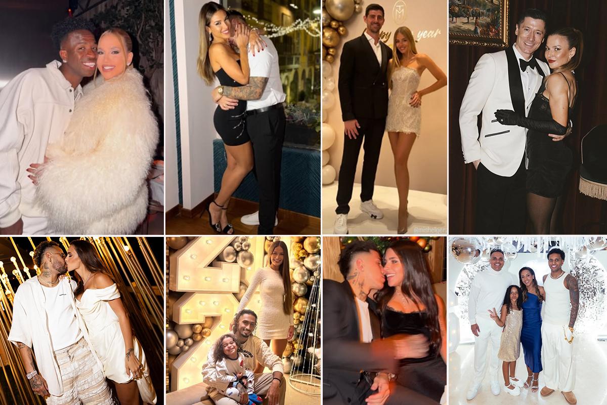 Vinicius con su hermosa novia: así recibieron el 2026 los cracks y Dembélé presume sus títulos