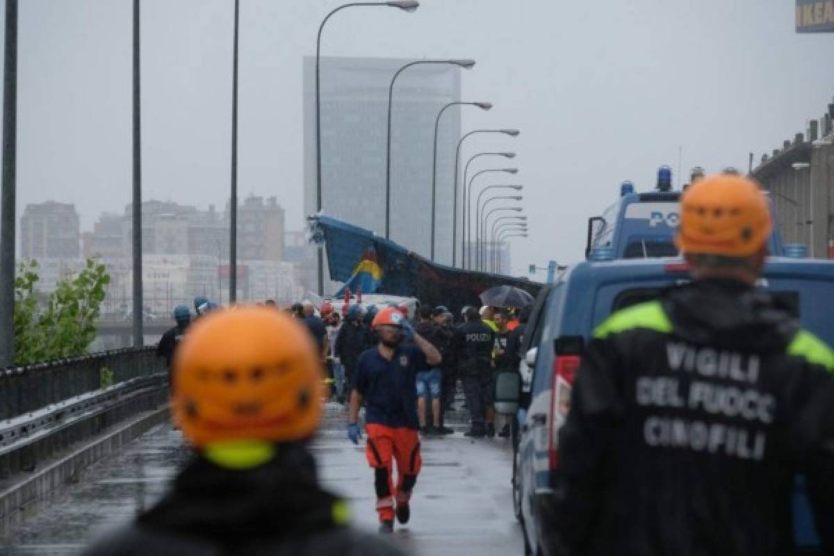 EN FOTOS: Así quedó el puente que se derrumbó en Génova, Italia