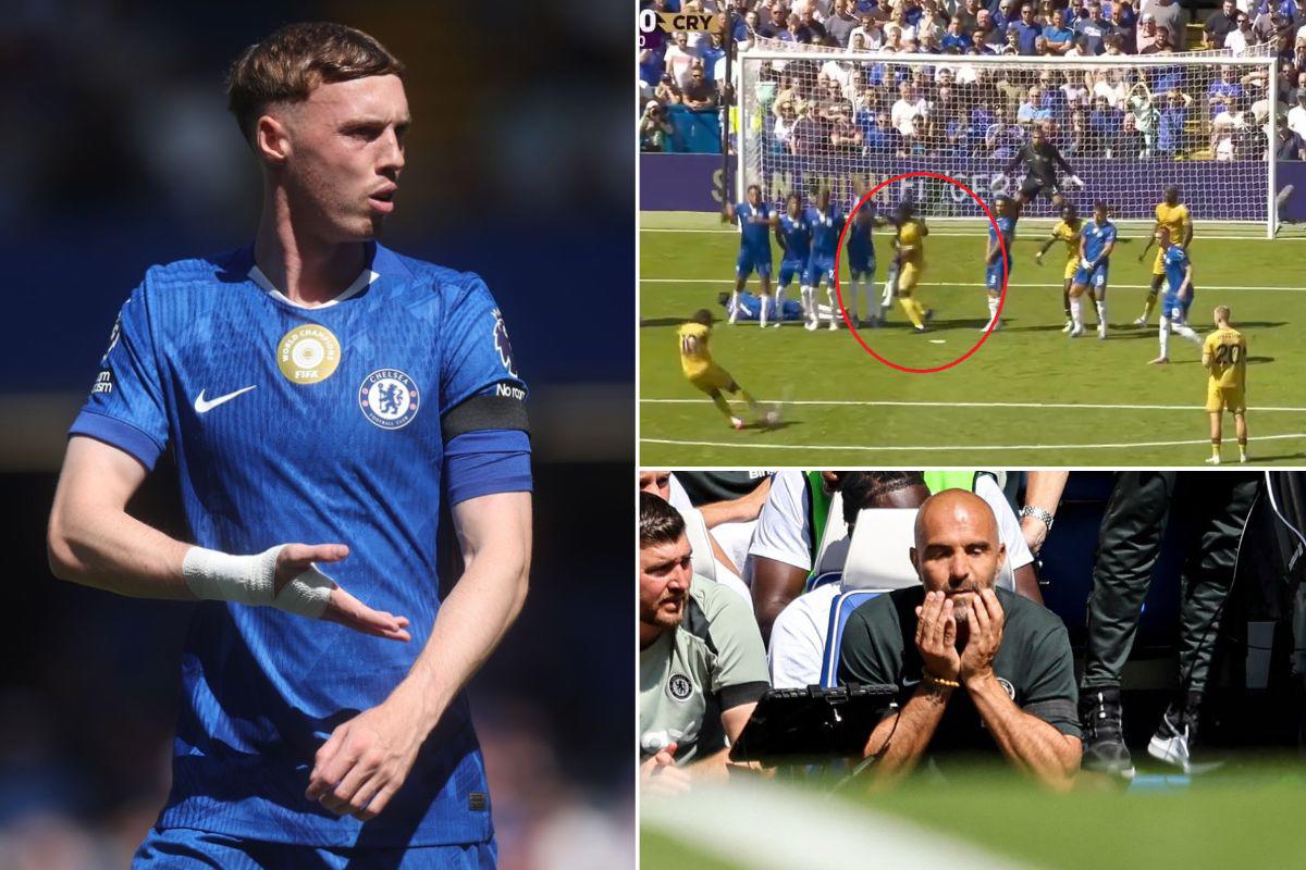 Chelsea tropieza en su estreno y lo salvó el VAR: el gol de tiro libre que le anularon al Crystal Palace