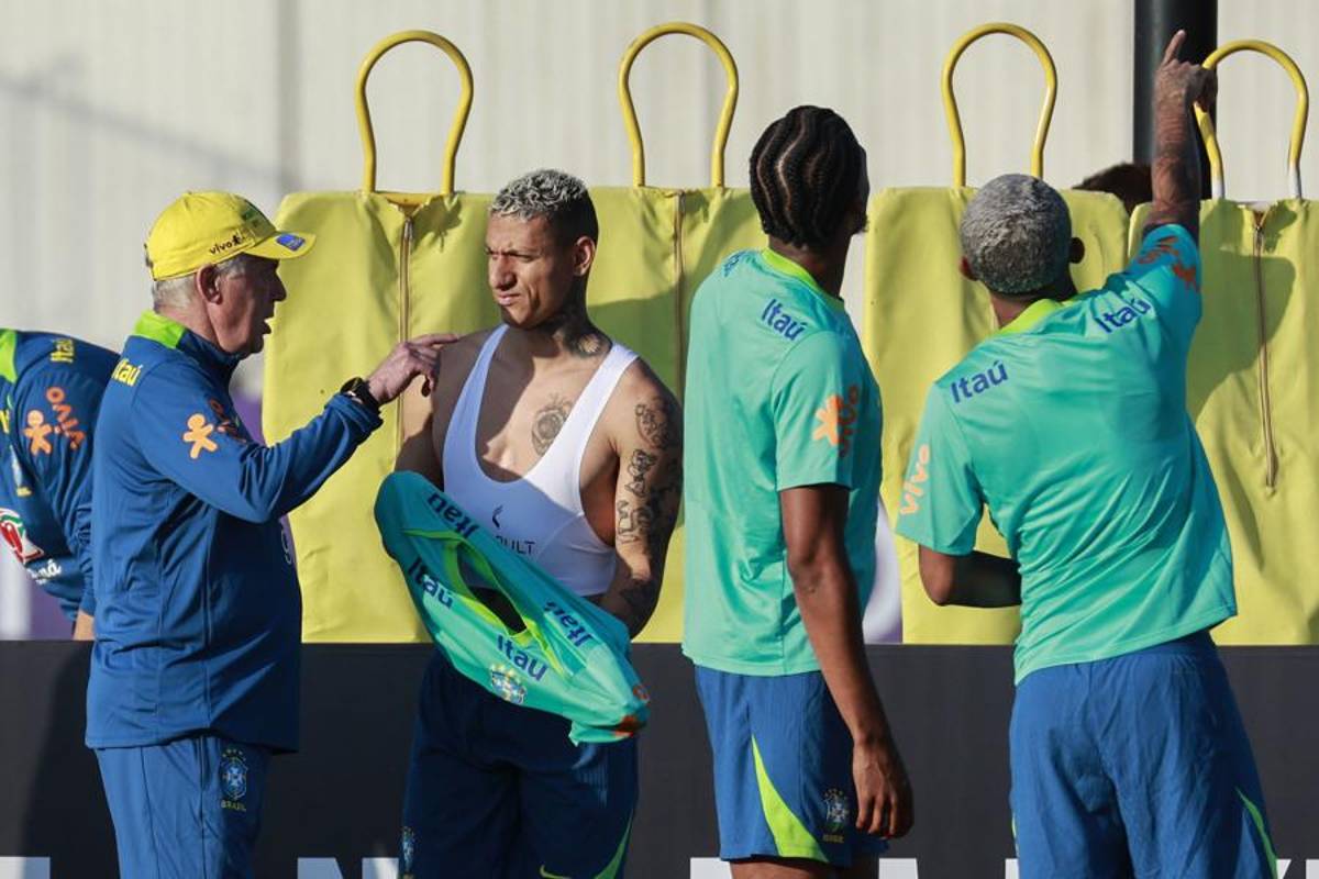 Ancelotti quedó en shock: su primer entrenamiento como DT de Brasil y los tres jugadores que faltan