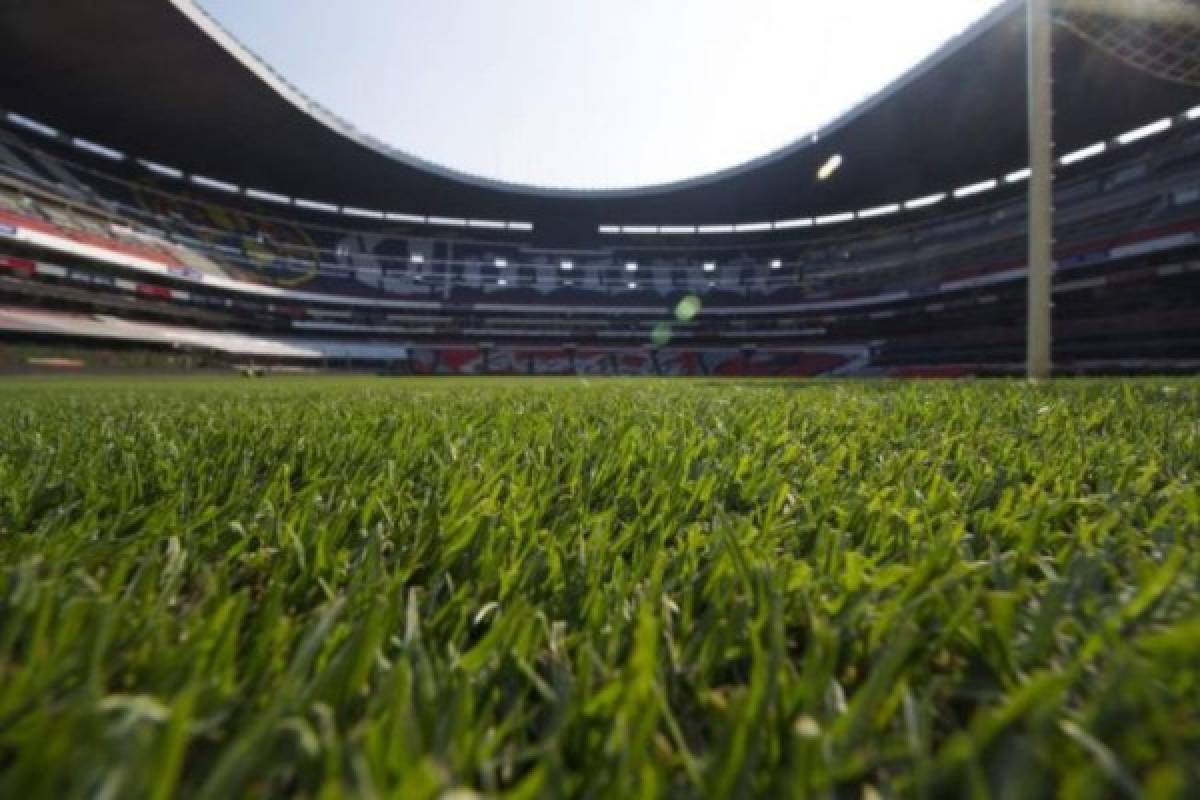 FOTOS: Así luce ahora el nuevo césped del Estadio Azteca que se estrenará hoy