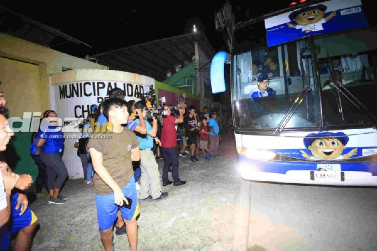 ¡Ambientazo! Choloma se alegró con la llegada de la Selección de Honduras