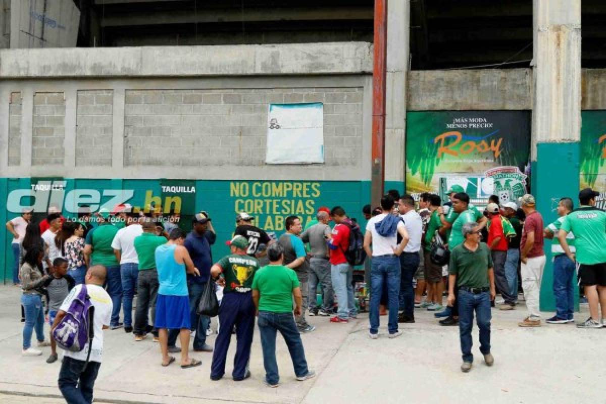 FOTOS: Largas filas y el Yankel se empieza a pintar de verde para el Marathón-Motagua