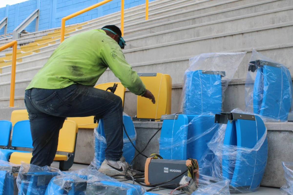 Al estilo europeo: así luce el estadio Nacional Chelato Uclés con su nueva cerca y las butacas previo a la final Olimpia vs Marathón