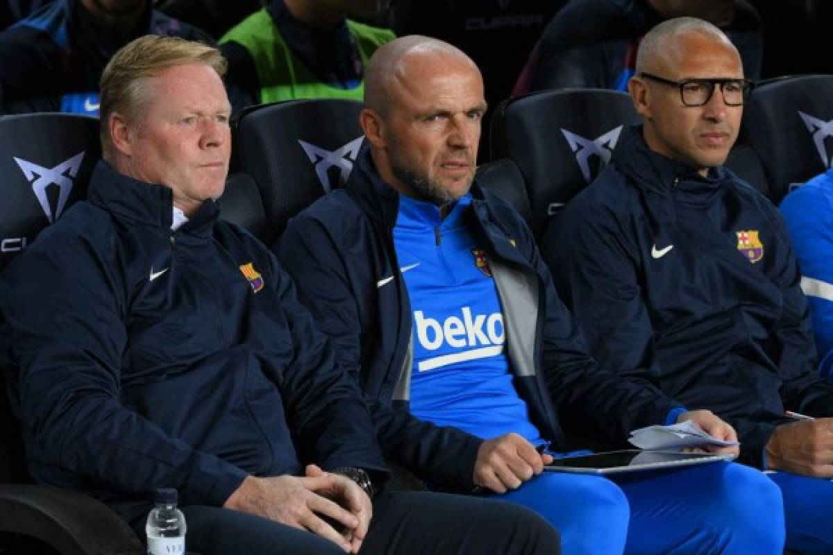 Pancarta para Koeman en el Camp Nou, el drama por el empate y lo que pasó con Piqué