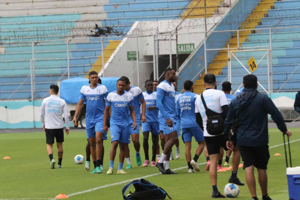 Futbolista se ejercitó separado: así fue el último entrenamiento de la Selección de Honduras previo al viaje a Nicaragua