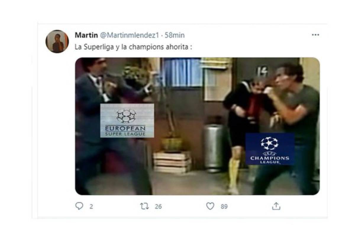 Destrozan a la Champions League: Los jocosos memes de la creación de la Superliga europea