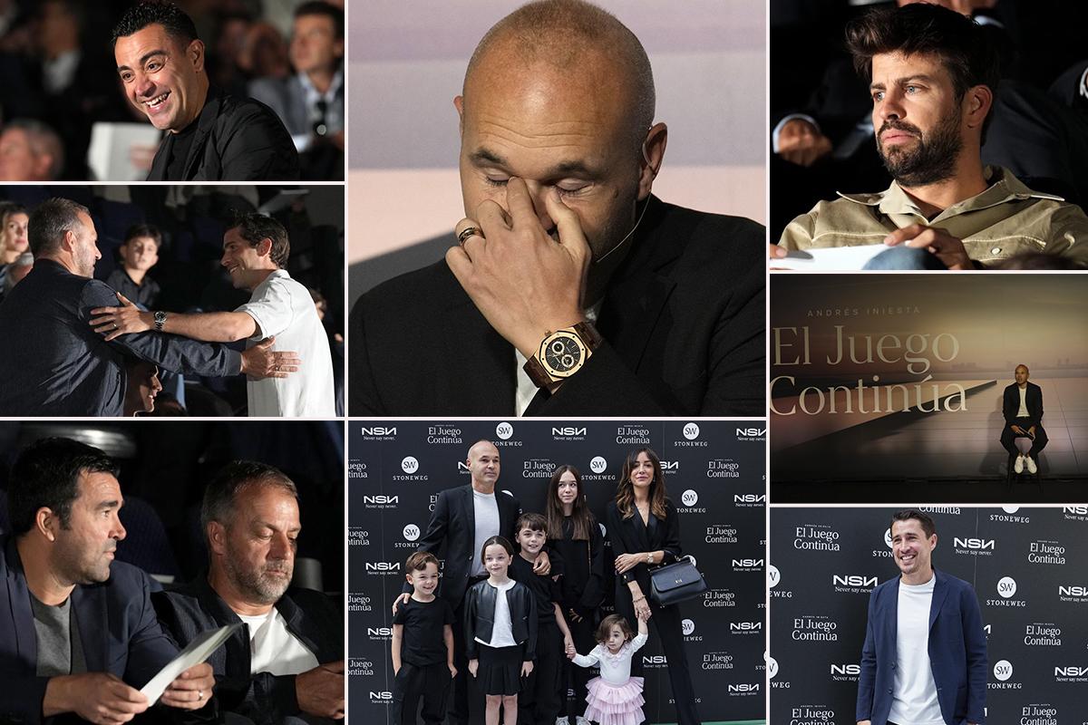 Iniesta no estuvo solo: las grandes figuras que llegaron a su emotiva despedida; Xavi y Laporta, cada uno por su lado