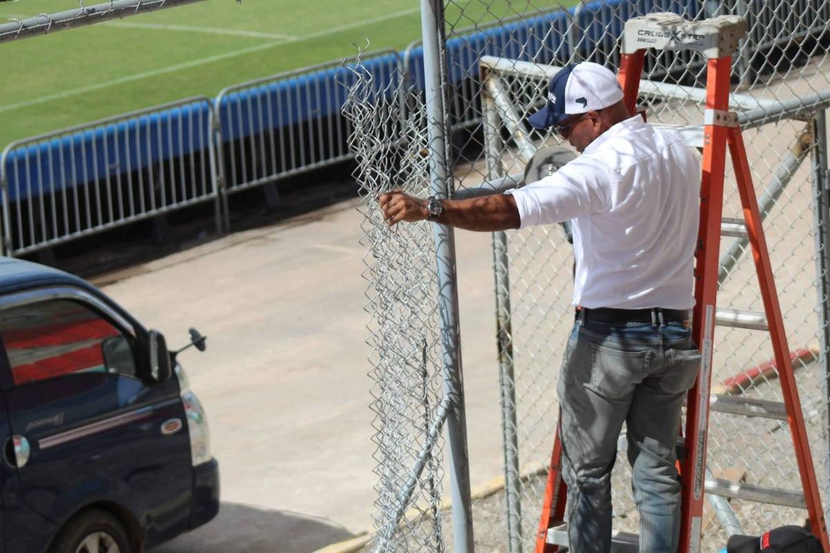 Al estilo europeo: así luce el estadio Nacional Chelato Uclés con su nueva cerca y las butacas previo a la final Olimpia vs Marathón
