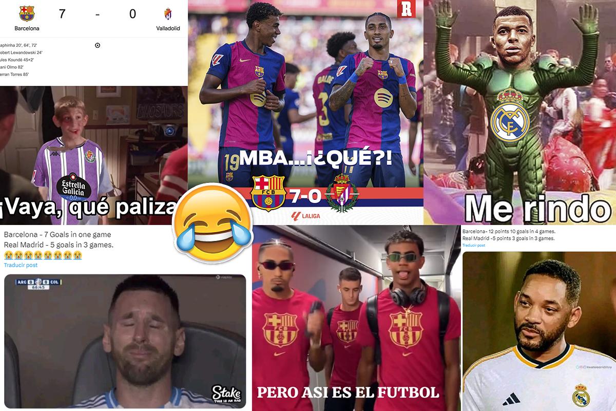 Los divertidos memes que dejó la paliza del Barcelona en LaLiga y Kylian Mbappé es protagonista