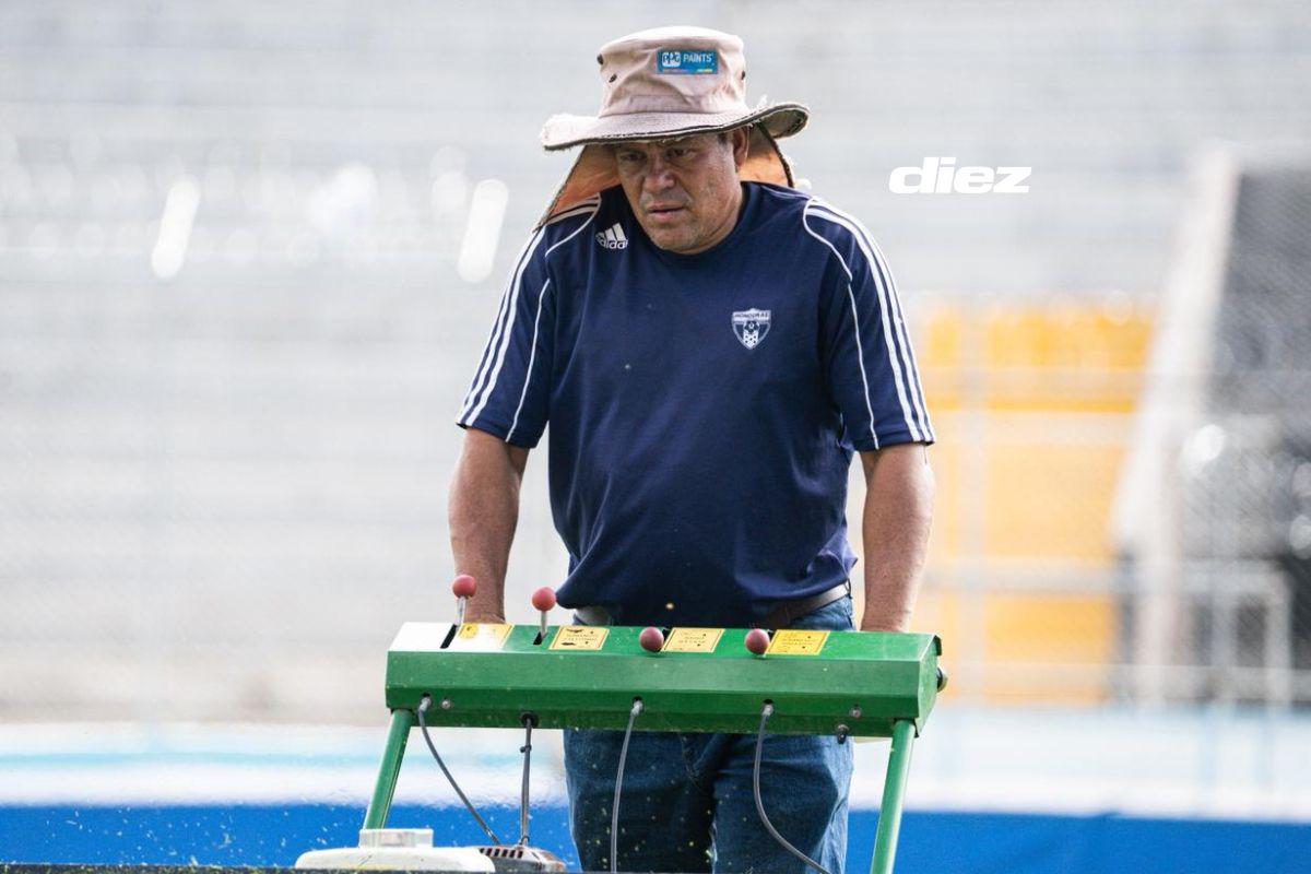 Estadio Nacional recibe los últimos retoques para el Honduras-Haití: así luce la cancha previo a la batalla