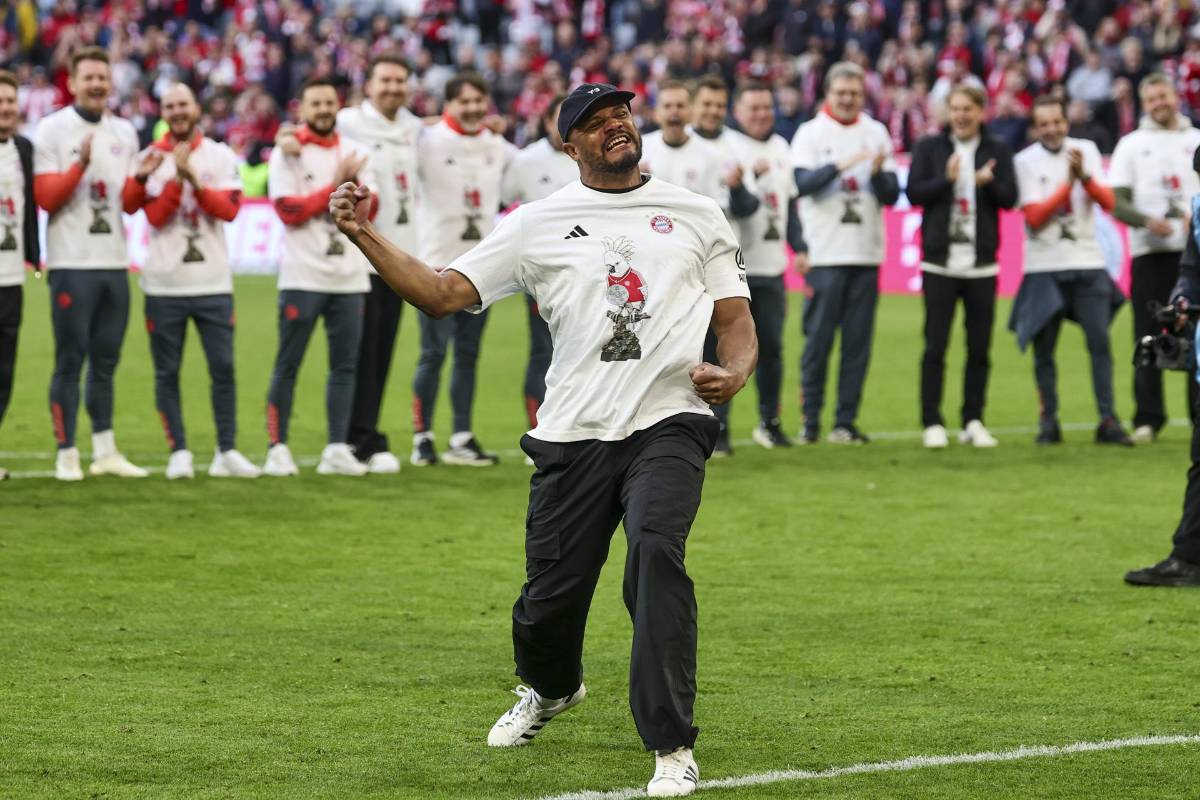 Fiestón del Bayern tras ganar la Bundesliga: el amuleto de la suerte, la euforia de Kompany y así celebró Luis Díaz