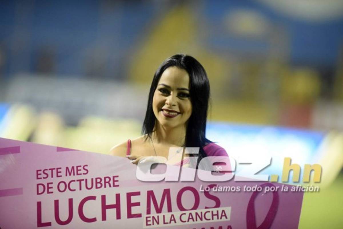 Las chicas lindas del clásico Real España-Olimpia en el Morazán