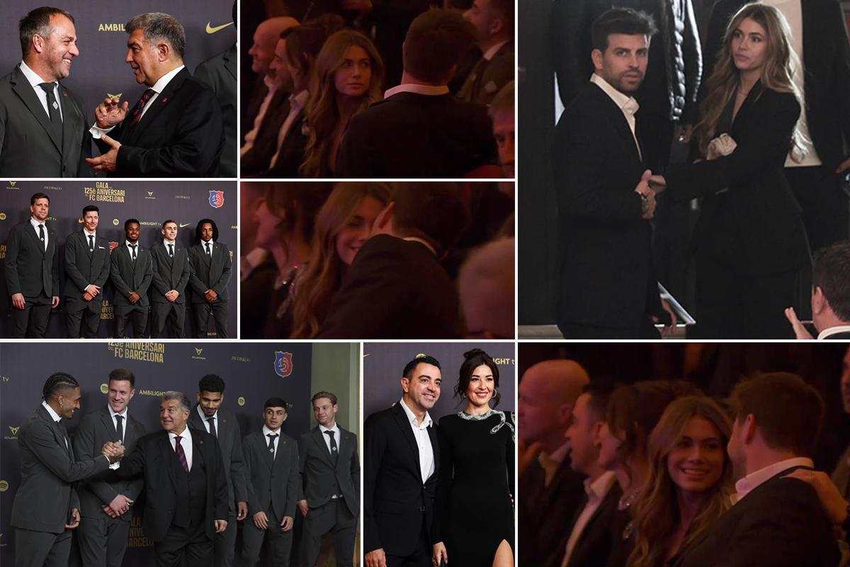 Piqué y Clara Chía llegaron a la fiesta del Barcelona: el tímido beso, los invitados y las grandes ausencias