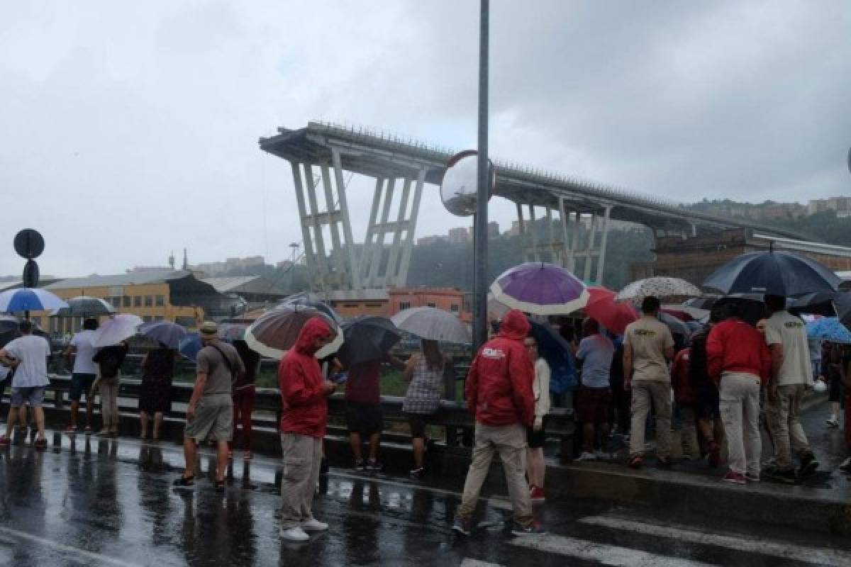 EN FOTOS: Así quedó el puente que se derrumbó en Génova, Italia