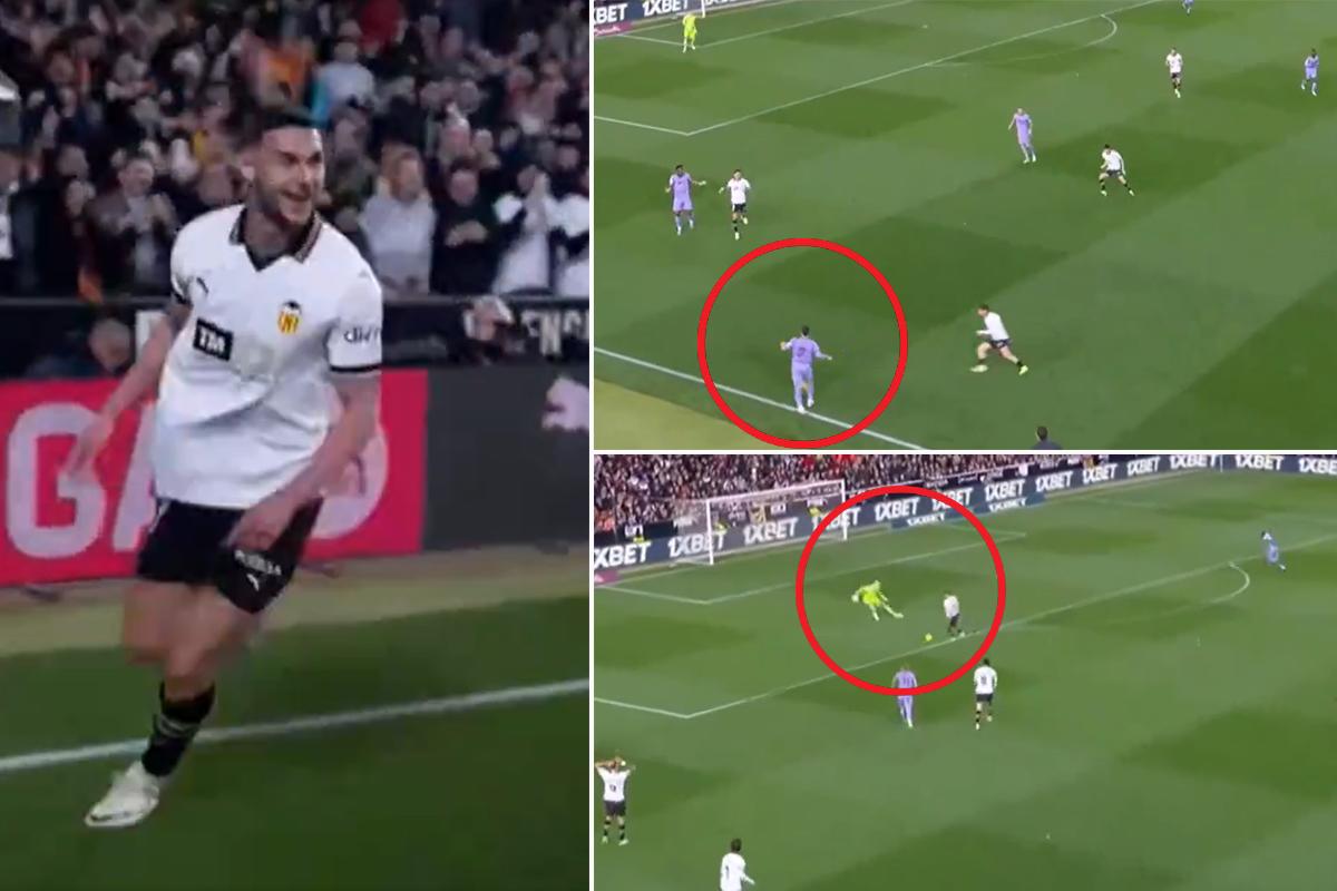 Grosero error: Dani Carvajal se equivoca y Valencia le marcó el segundo tanto al Real Madrid