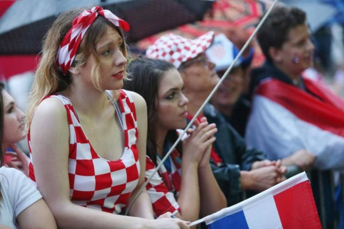 Desmadre y belleza: Así celebran en Croacia el pase a la final de Rusia 2018