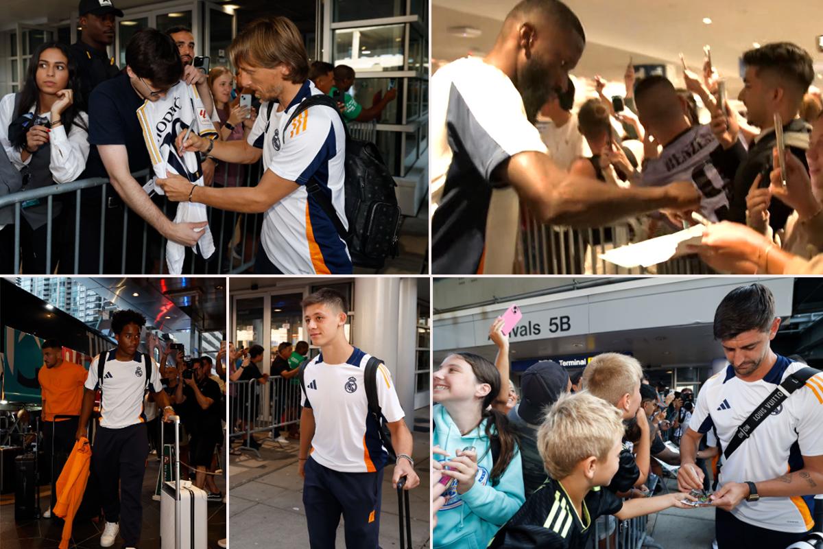 Real Madrid aterrizó en Chicago y la locura: así fueron recibidos en USA para disputar tres partidazos