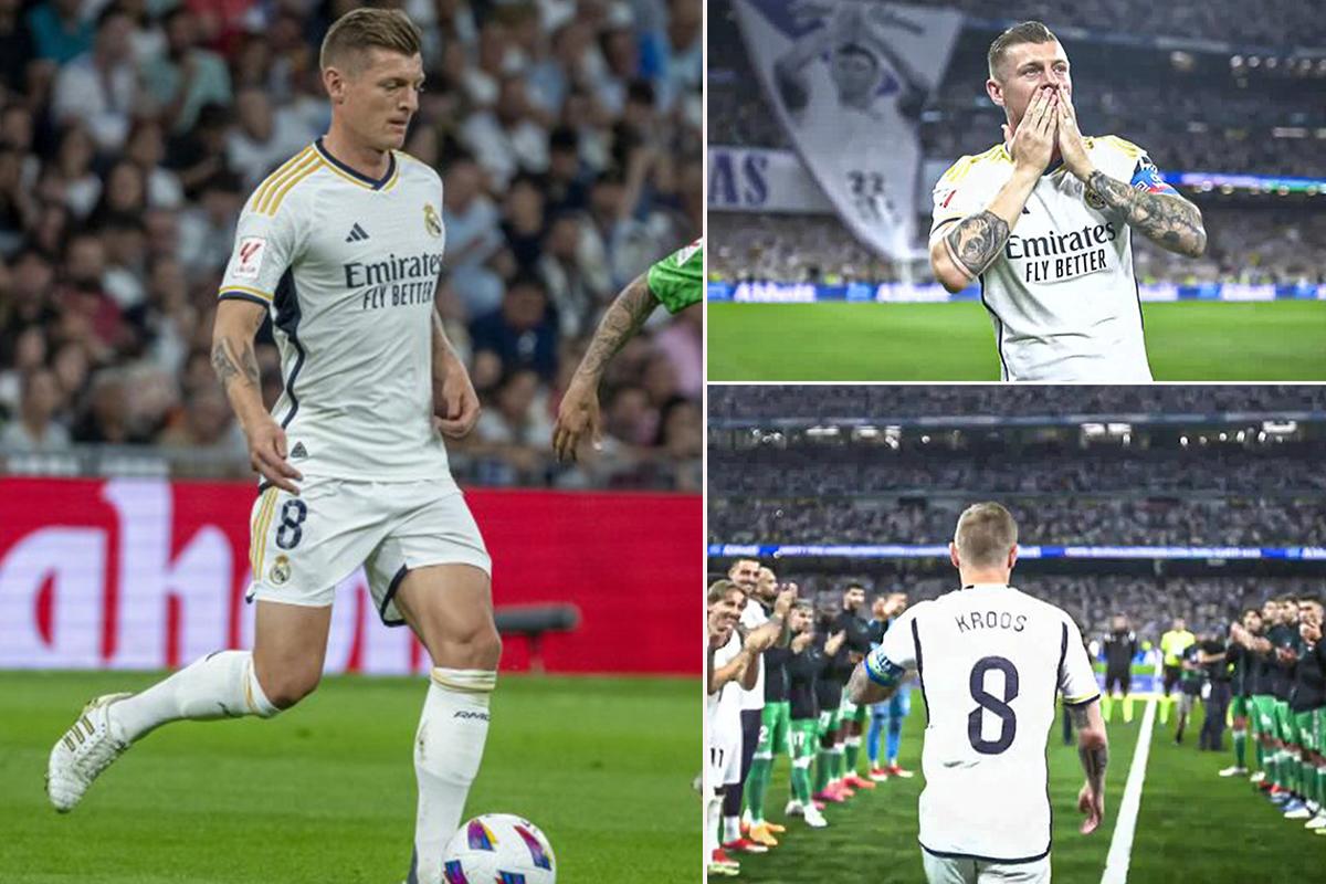 Real Madrid empató en su último partido de Liga y Toni Kroos dijo adiós al Bernabéu entre lágrimas