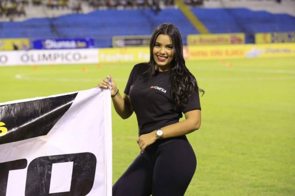 Las lindas chicas que llegaron al clásico entre Real España ante Olimpia