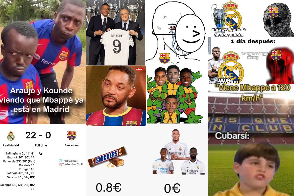 Mbappé fue presentado por el Real Madrid y lo memes humillan al Barcelona: ¡sufren los azulgranas!