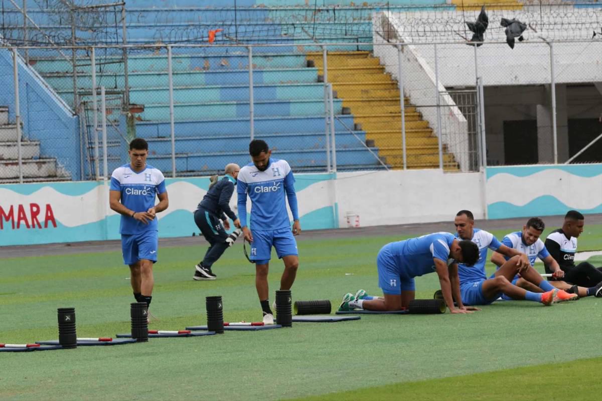 Futbolista se ejercitó separado: así fue el último entrenamiento de la Selección de Honduras previo al viaje a Nicaragua