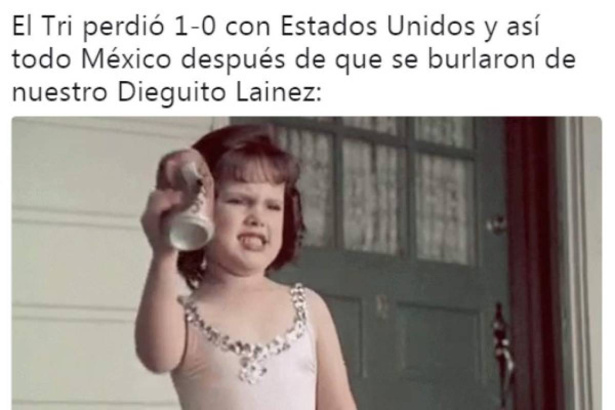 Los memes se burlan de México tras perder ante Estados Unidos