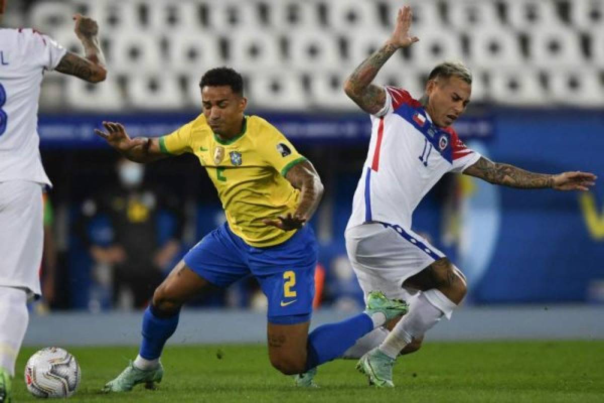 Duelo de gigantes en la Copa América. Brasil y Chile buscan las semifinales.