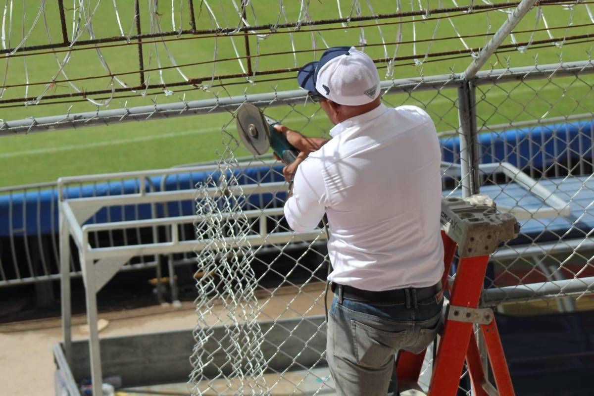 Al estilo europeo: así luce el estadio Nacional Chelato Uclés con su nueva cerca y las butacas previo a la final Olimpia vs Marathón