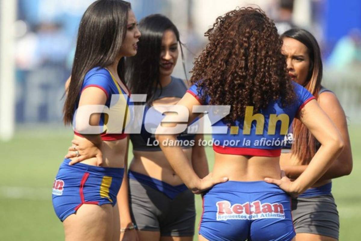 ¡Qué lindas! El lado más sexy del clásico Motagua-Olimpia en el estadio Nacional