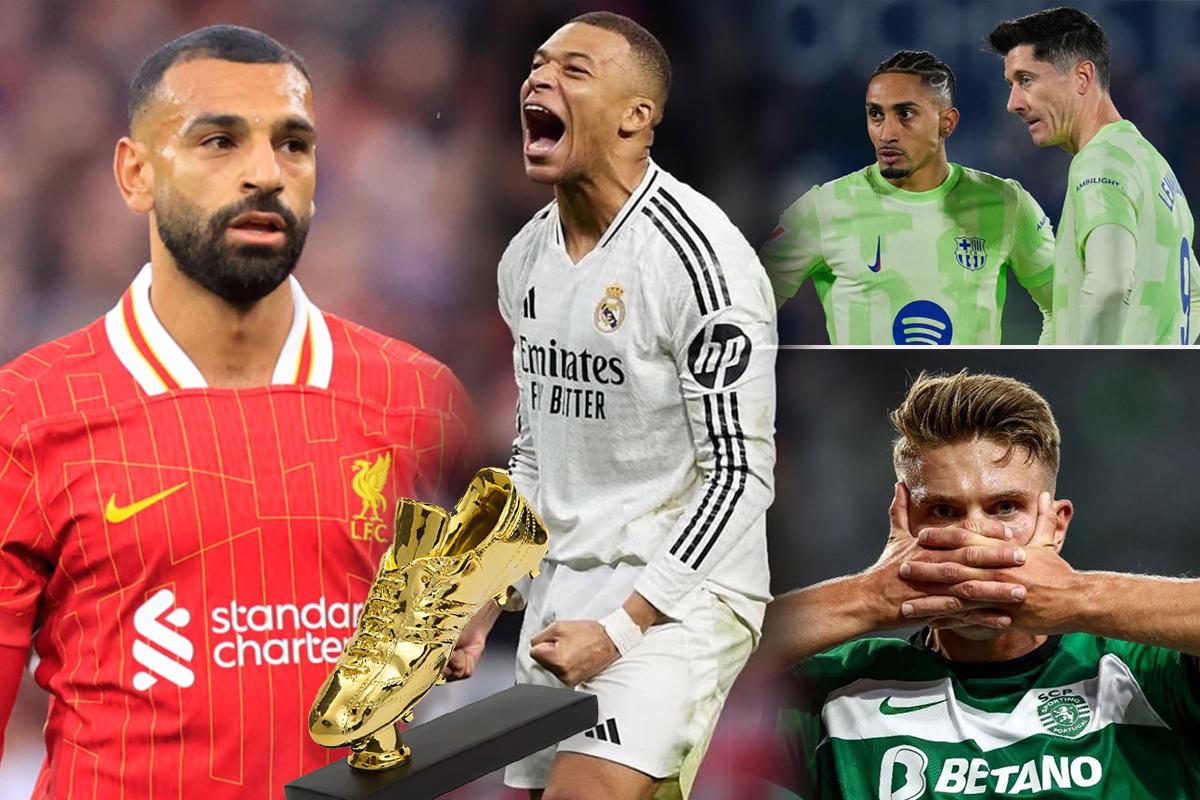 Bota de Oro 2025: Mbappé se metió en la pelea tras su doblete y tiene en la mira a Salah y Lewandowski