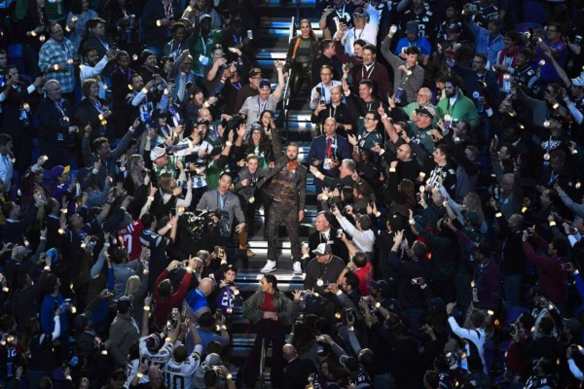 Las mejores imágenes del show de Justin Timberlake en el medio tiempo del Super Bowl