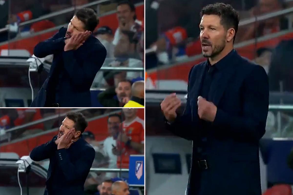 Simeone no soportó más: su gesto a los jugadores del Atlético por la paliza contra Benfica