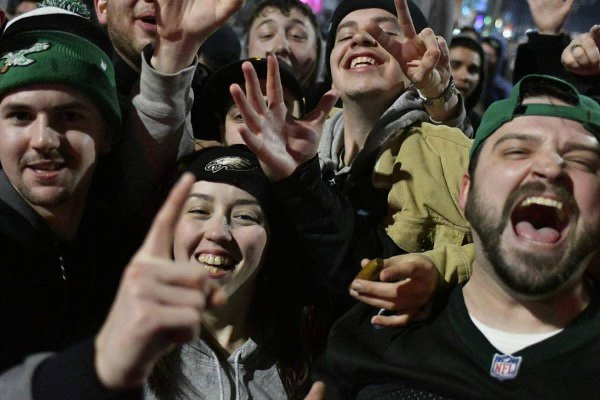 Así festejaron los aficionados de los Eagles, flamantes campeones del Super Bowl LII