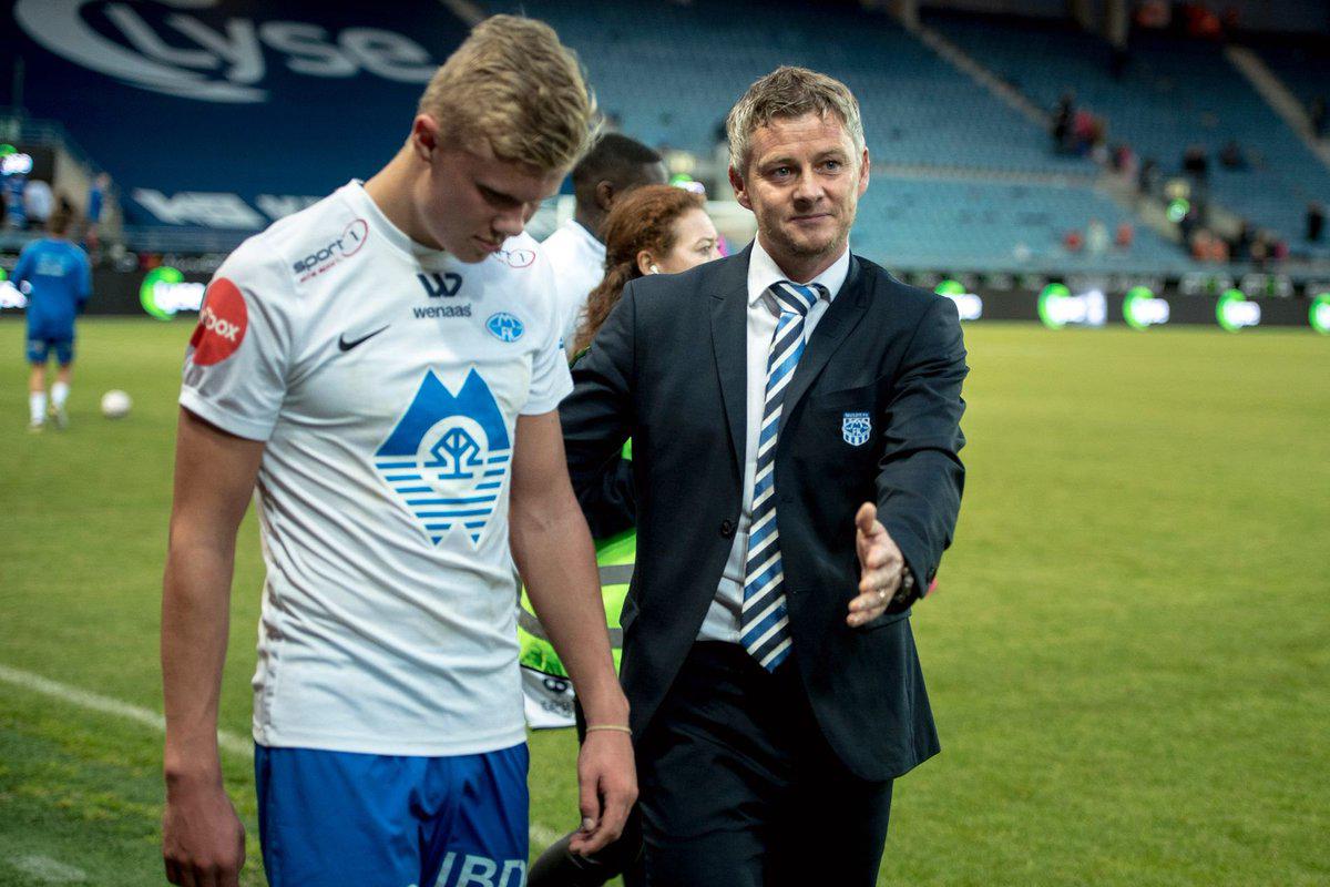 Solskjaer fue entrenador de Haaland en el Molde y lo recomendó al Manchester United.