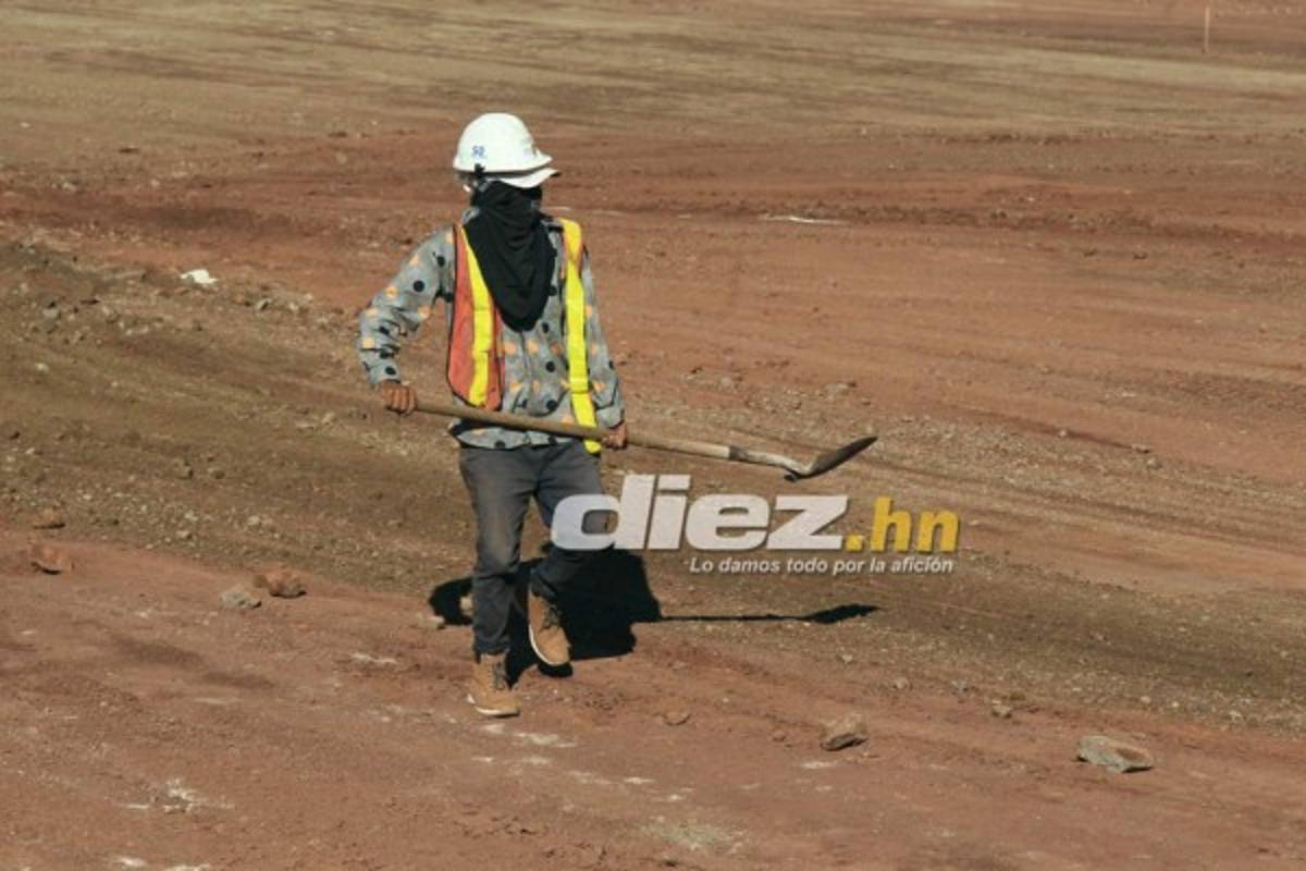 En fotos: El mini estadio que Fenafuth está construyendo en Tegucigalpa
