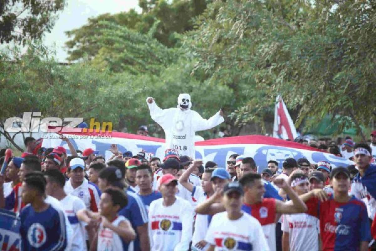 Afición de Olimpia se burla de Motagua antes del clásico en la Pentagonal