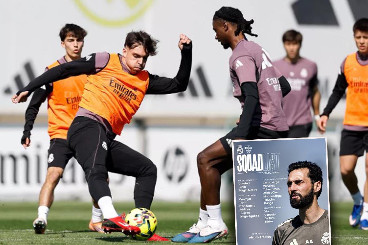 Baja de última hora en la convocatoria del Real Madrid previo al partido ante Elche por LaLiga