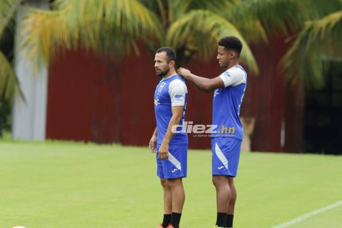 Los cariñitos de Edwín Rodríguez y las bromas de Deiby: el penúltimo entreno de Honduras con el combo completo