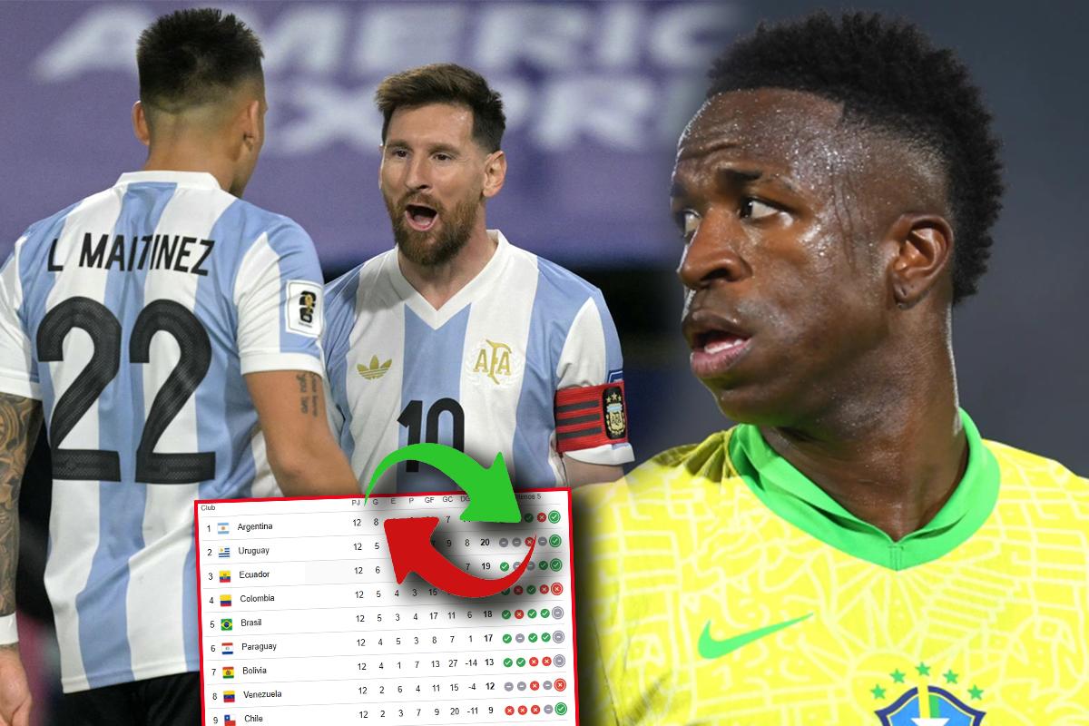Tabla de posiciones eliminatorias sudamericanas: ¡Argentina termina el 2024 como líder y Brasil vuelve a tropezar!