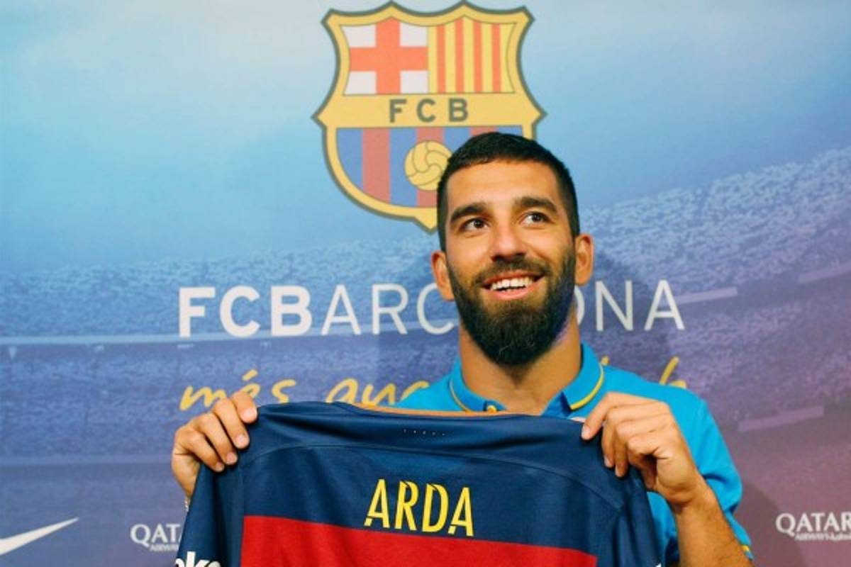 La presentación Arda Turan, nuevo fichaje del FC Barcelona,
