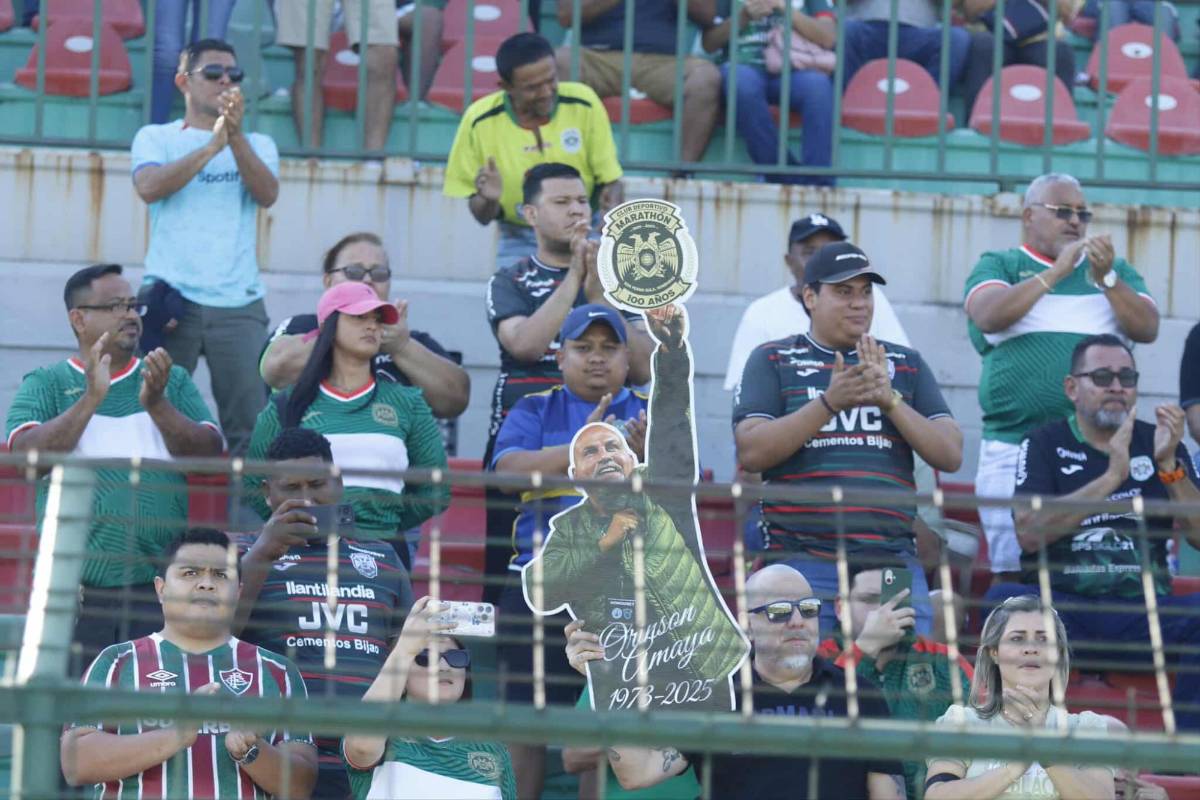 Eterno presidente: así fueron los homenajes de Marathón a Orinson Amaya en el Yankel; ¿qué pasó con Rubilio y Vega?